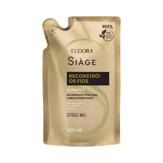 Refil Shampoo Siàge Reconstrói os Fios 400ml