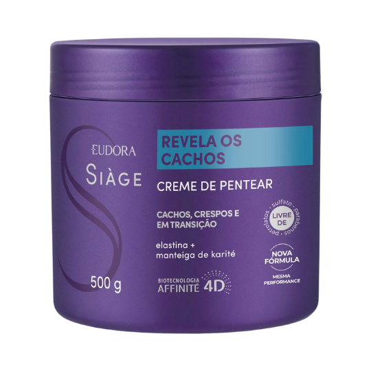Creme Para Pentear Siàge Revela Os Cachos 500g