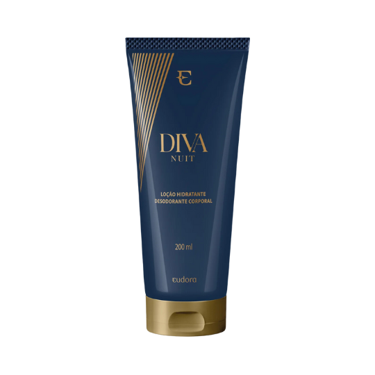 Loção Hidratante Desodorante Colônia Corporal Diva Nuit 200ml