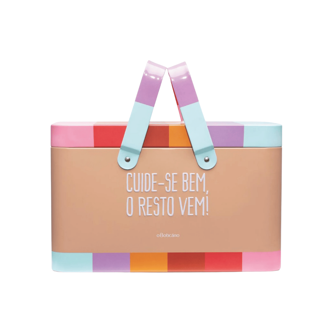 Cestinho De Metal Com Alça Cuide Se Bem