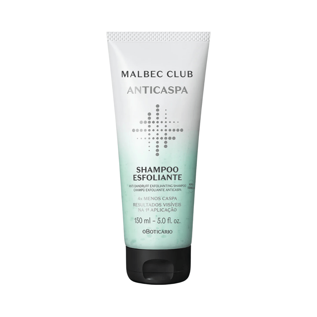 Shampoo Esfoliante Malbec Club Anticaspa 150ml
