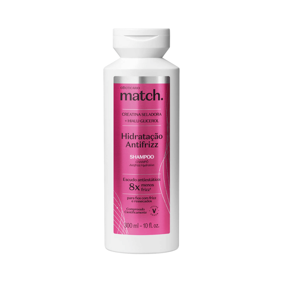 Shampoo Match Hidratação Antifrizz 300ml
