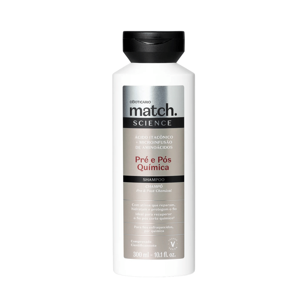 Shampoo Match Science Pré e Pós-Química 300ml