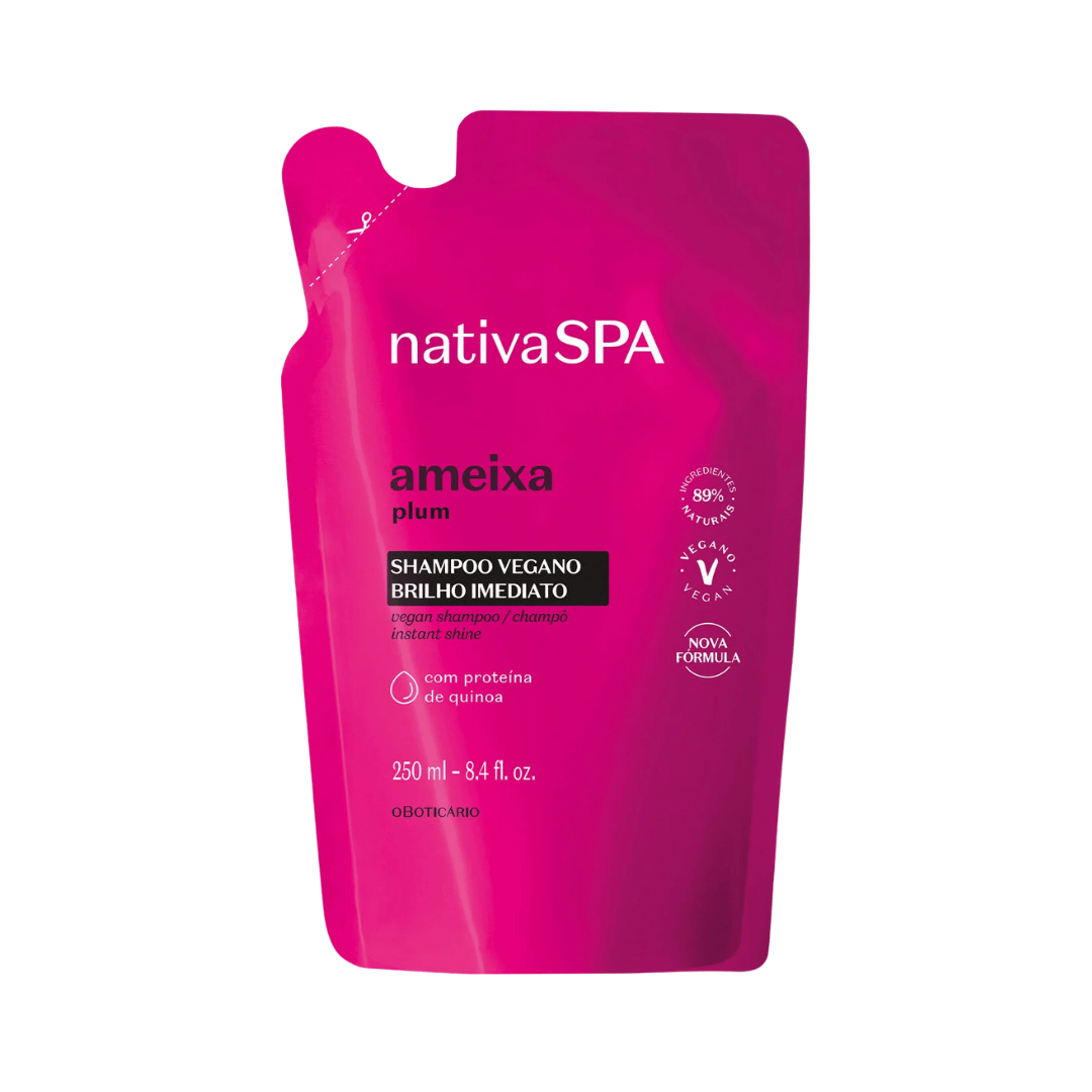 Refil Shampoo Vegano Nativa SPA Ameixa 250ml