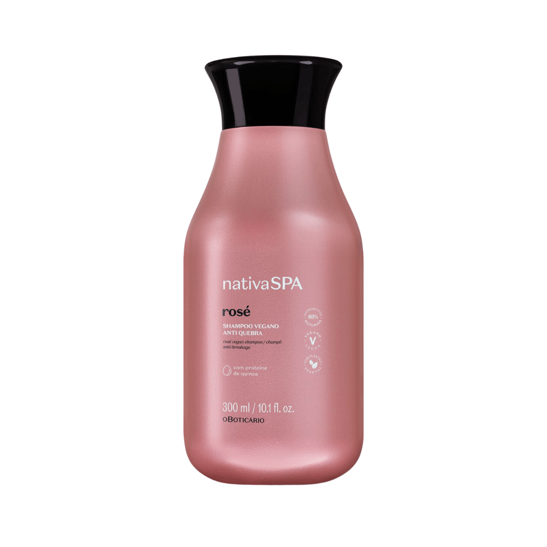 Shampoo Vegano Nativa Spa Rosé 300ml