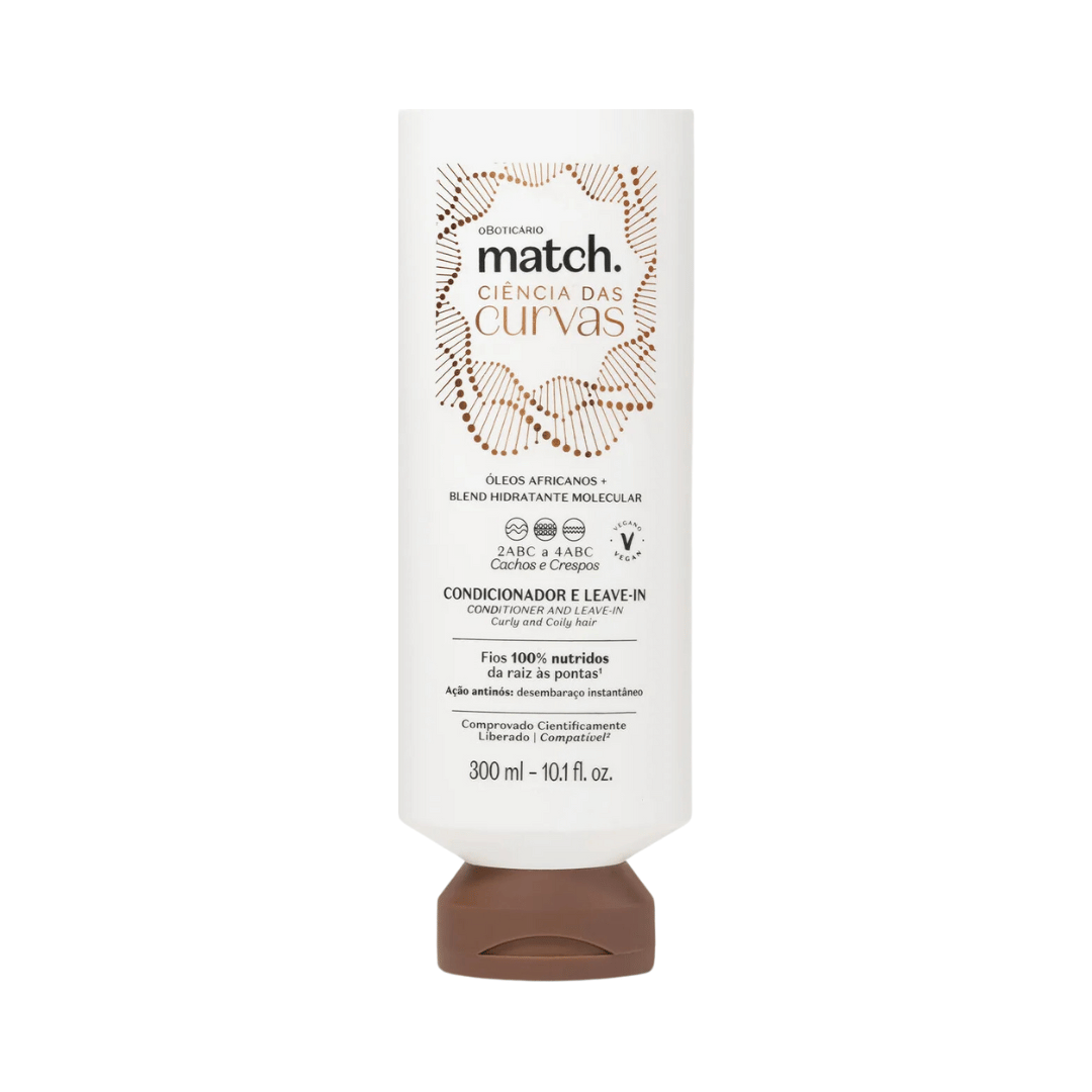 Condicionador e Leave-In Match Ciência das Curvas 300ml