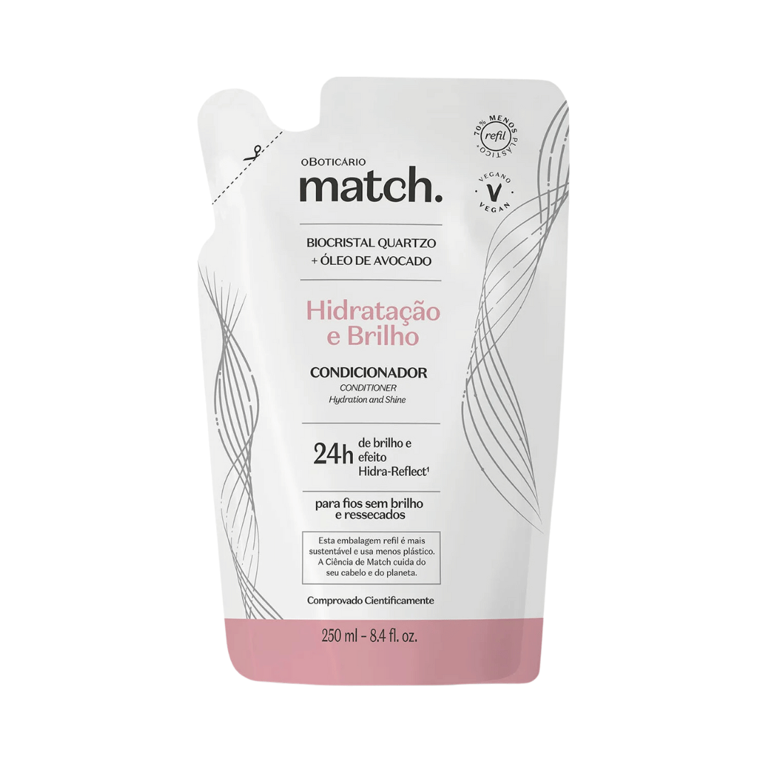 Refil Condicionador Match Hidratação e Brilho 250ml
