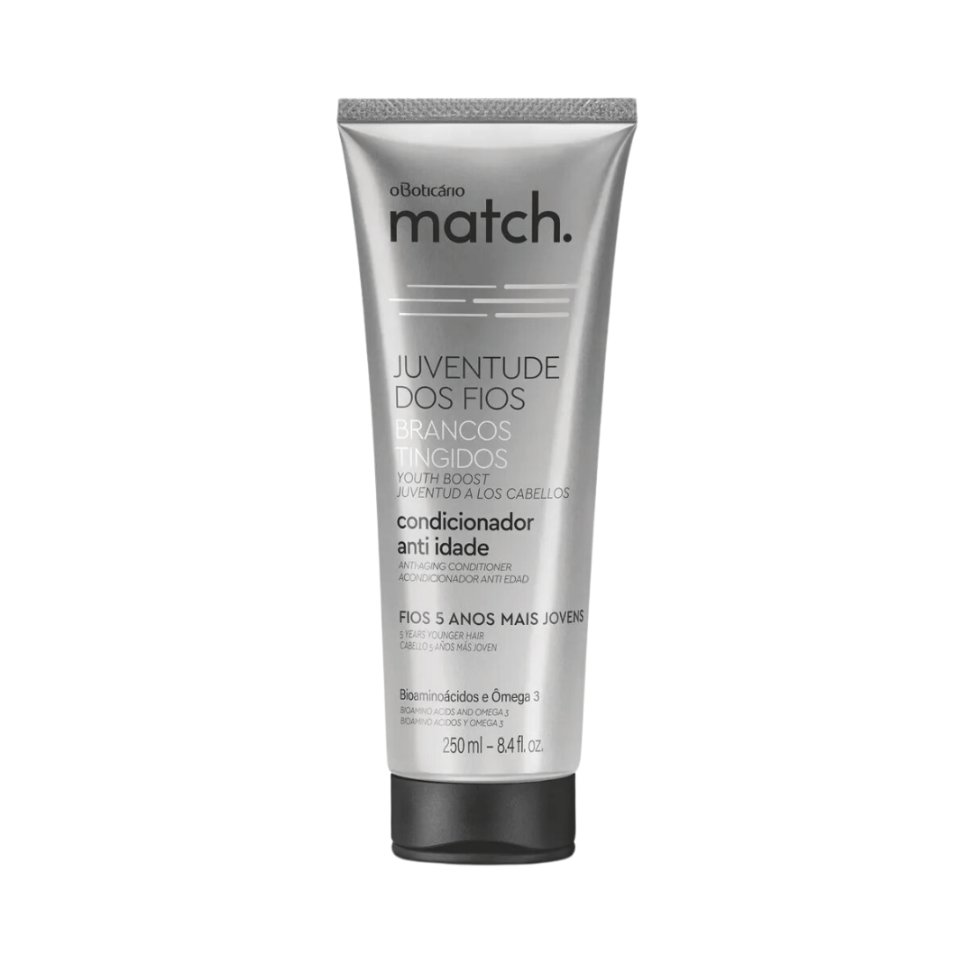 Condicionador Anti-Idade Match Juventude dos Fios Brancos Tingidos 250ml