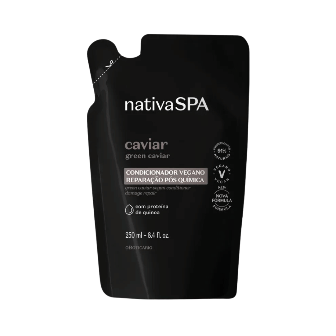 Refil Condicionador Nativa SPA Caviar Reparação Pós Química 250ml