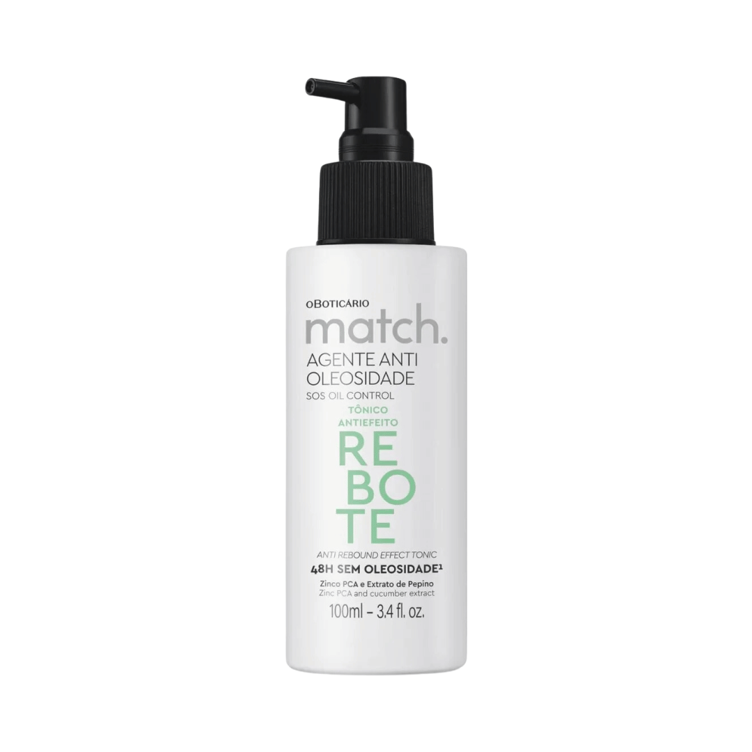 Tônico Capilar Antiefeito Rebote Match Agente Antioleosidade 100ml