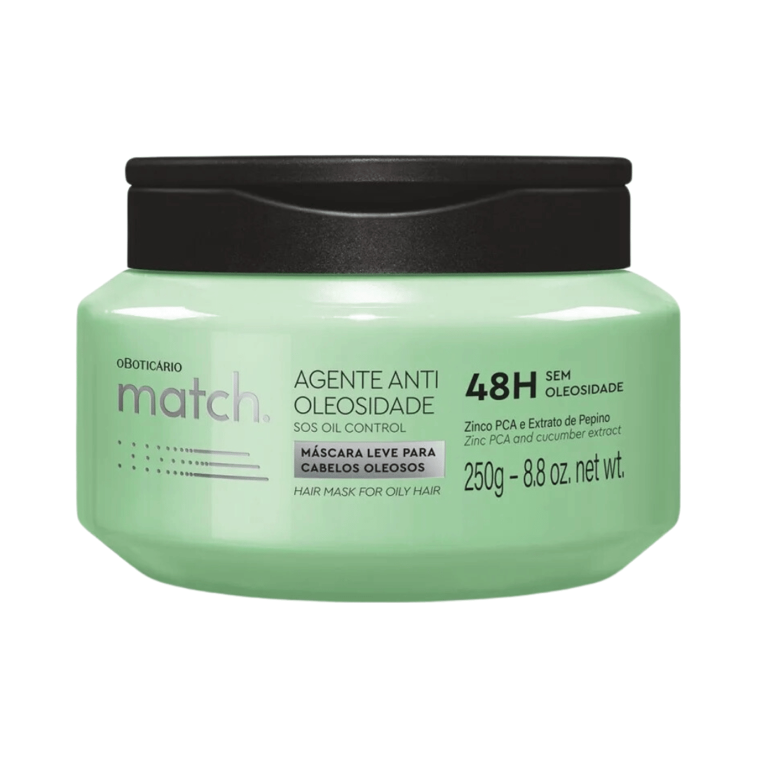 Máscara Capilar Leve Match Agente Antioleosidade 250g