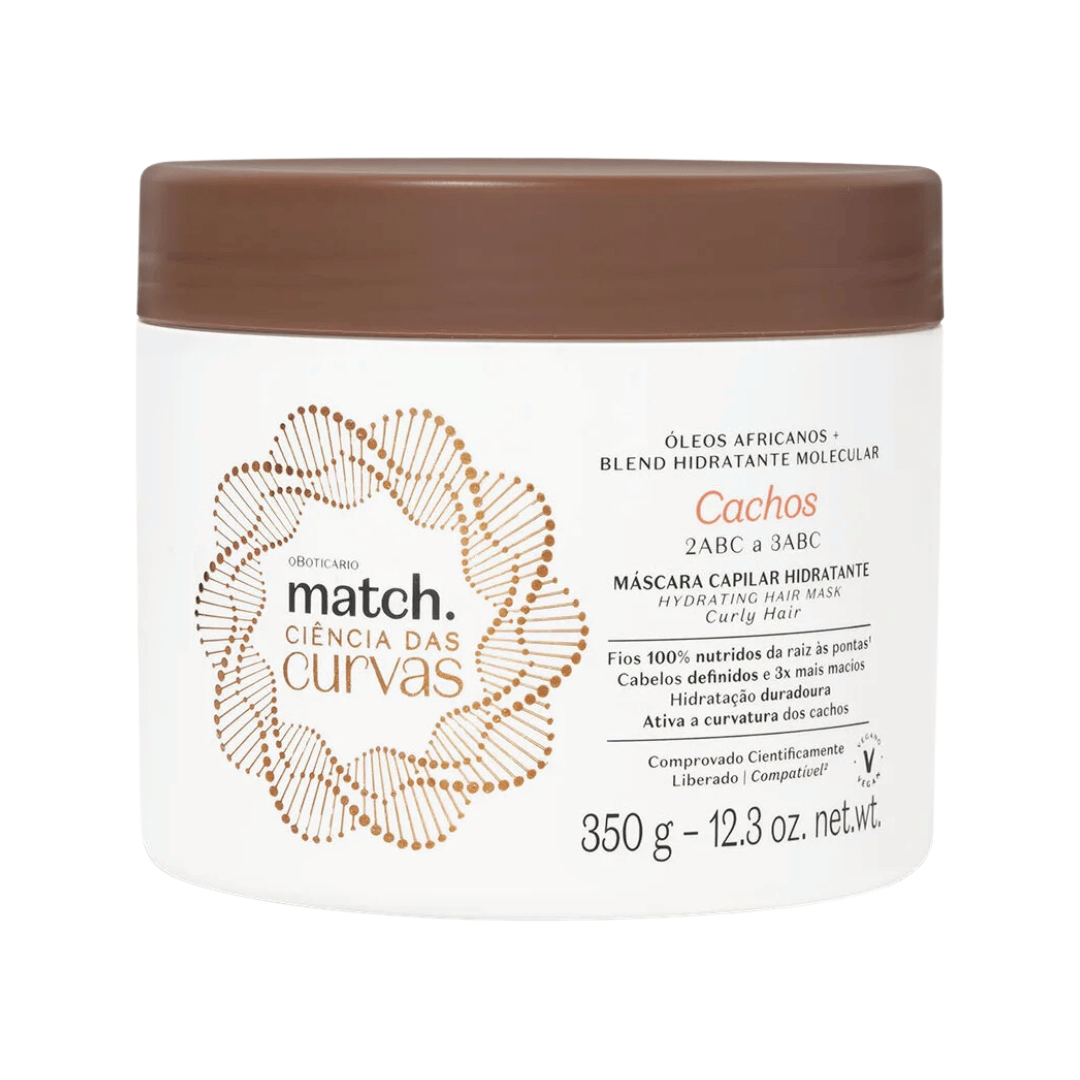 Máscara Capilar Hidratante Match Ciência das Curvas Cachos 350g