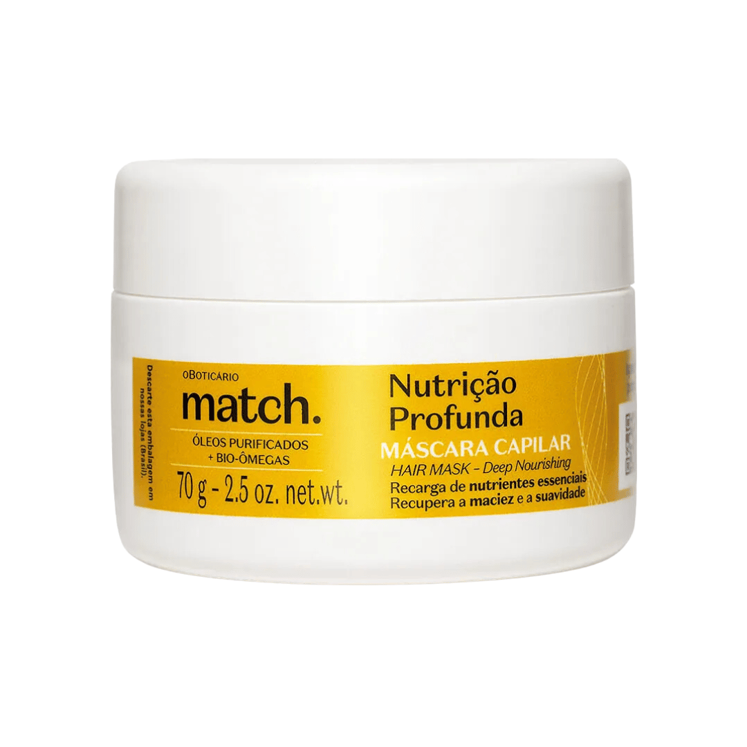 Máscara Capilar Match Nutrição Profunda 70g