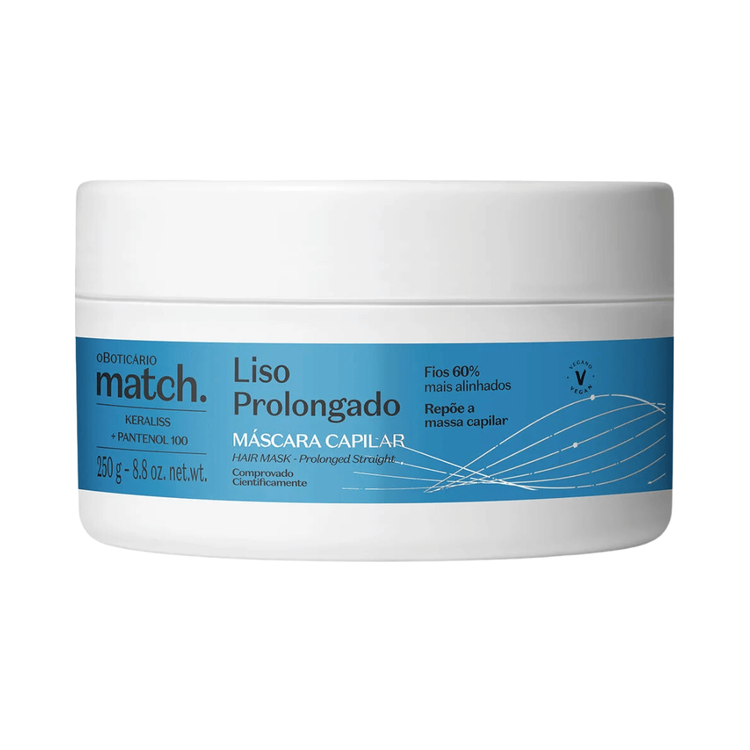 Máscara Capilar Match Liso Prolongado 250g