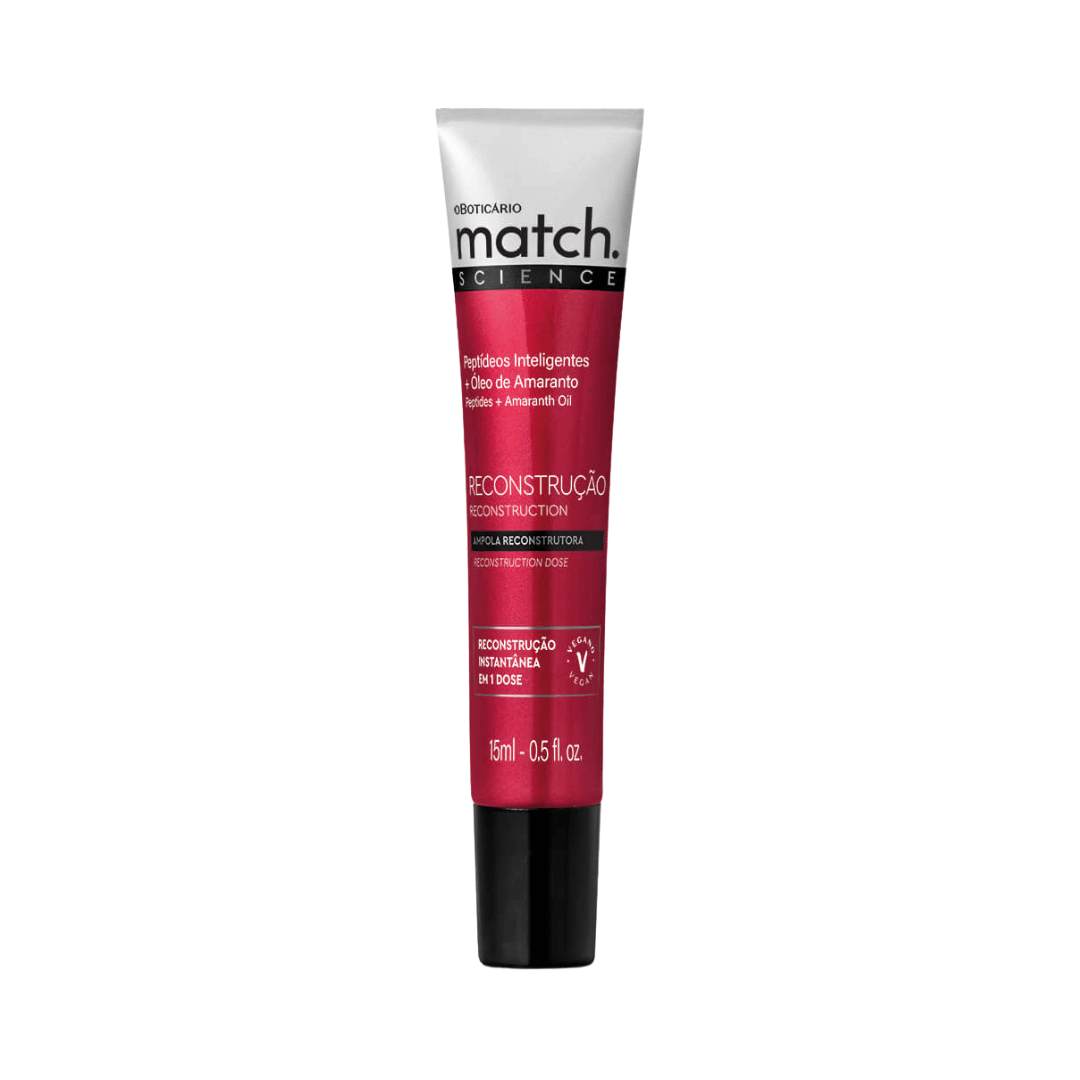 Ampola Capilar Match Science Reconstrução 15ml