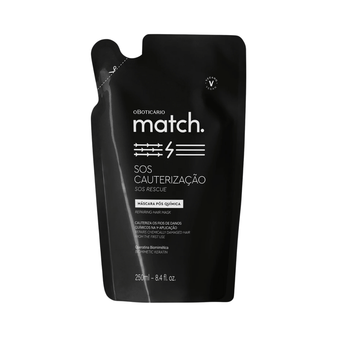 Refil Máscara Capilar Pós-Química Match SOS Cauterização 250ml