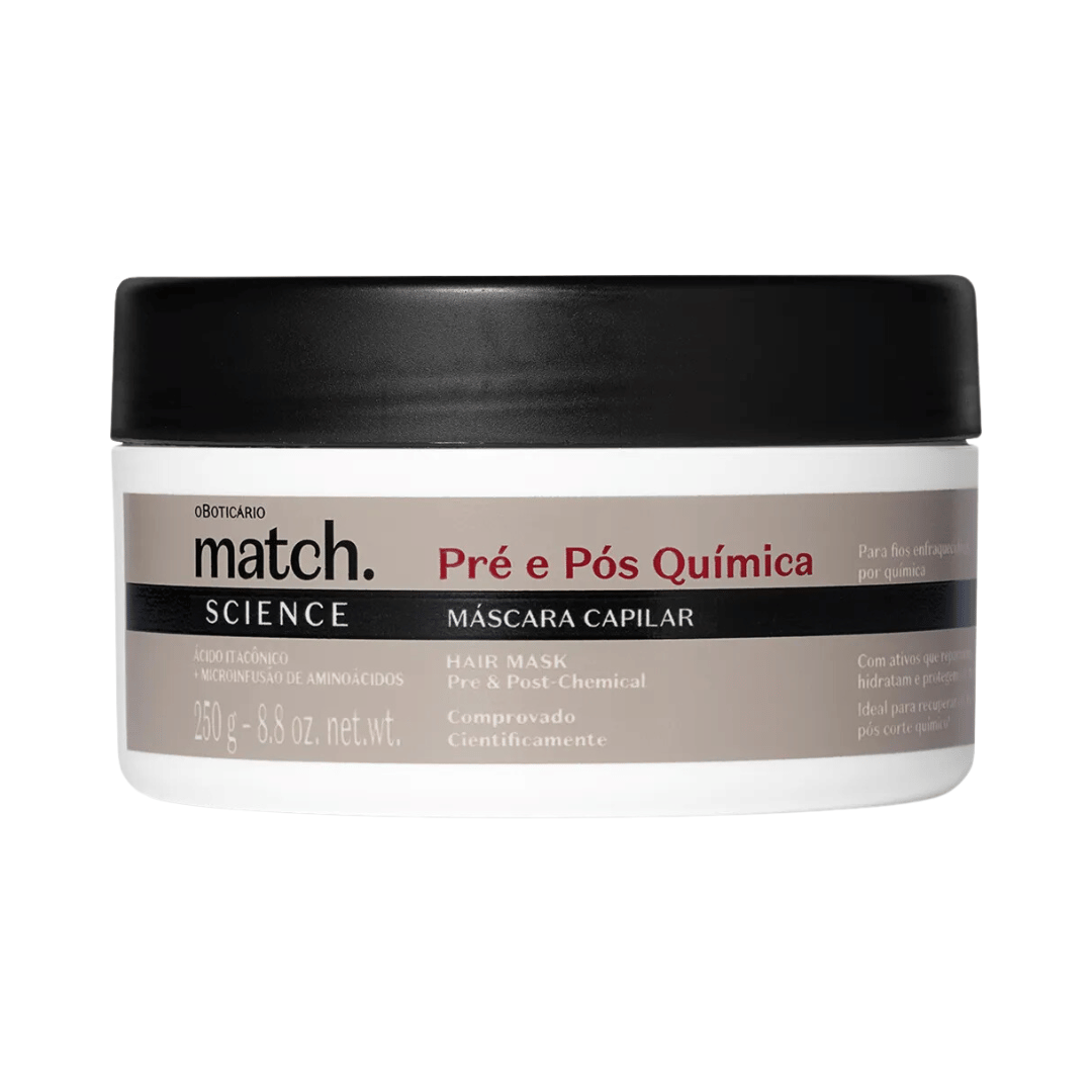 Máscara Capilar Match Science Pré e Pós-Química 250g