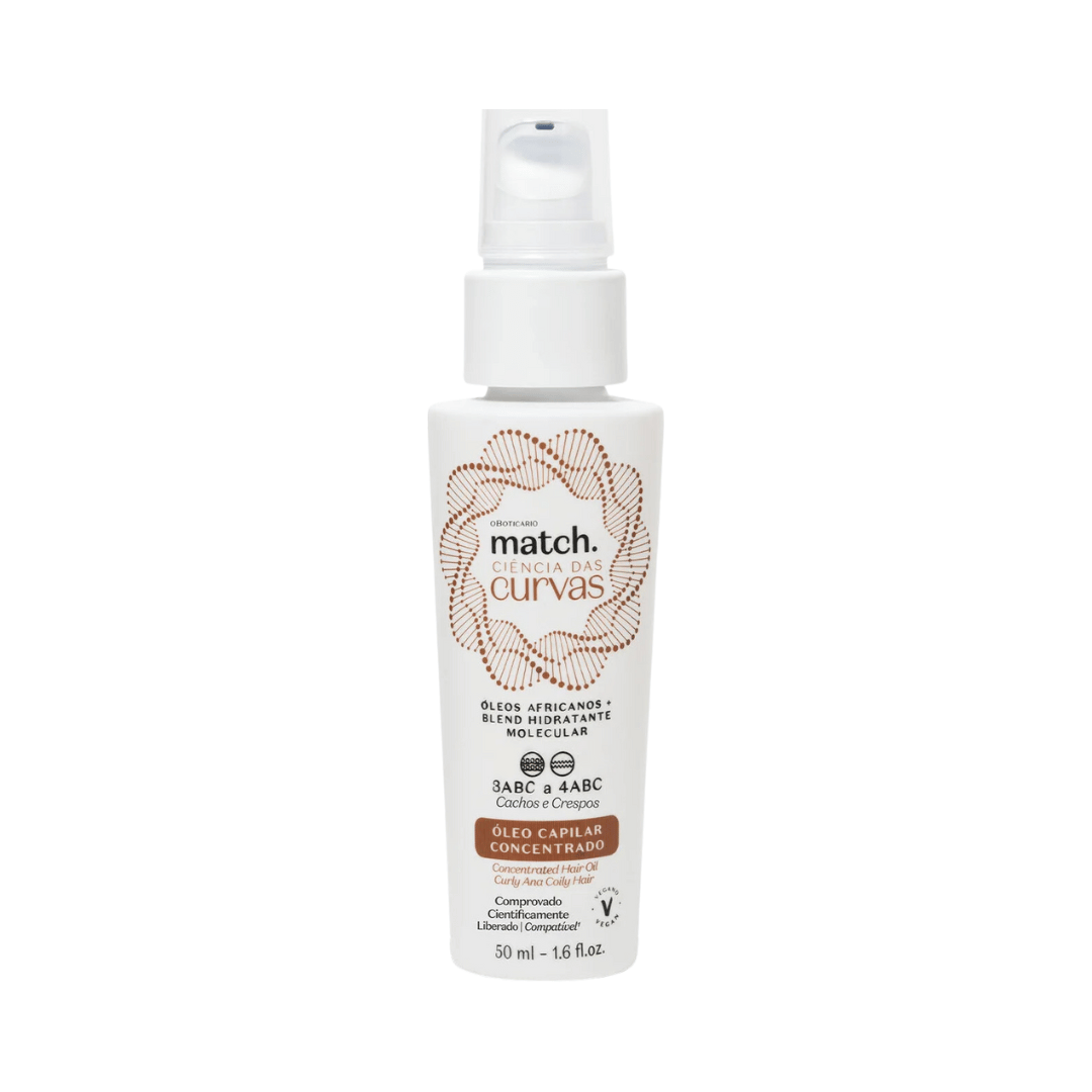Óleo Capilar Concentrado Match Ciência das Curvas 50ml