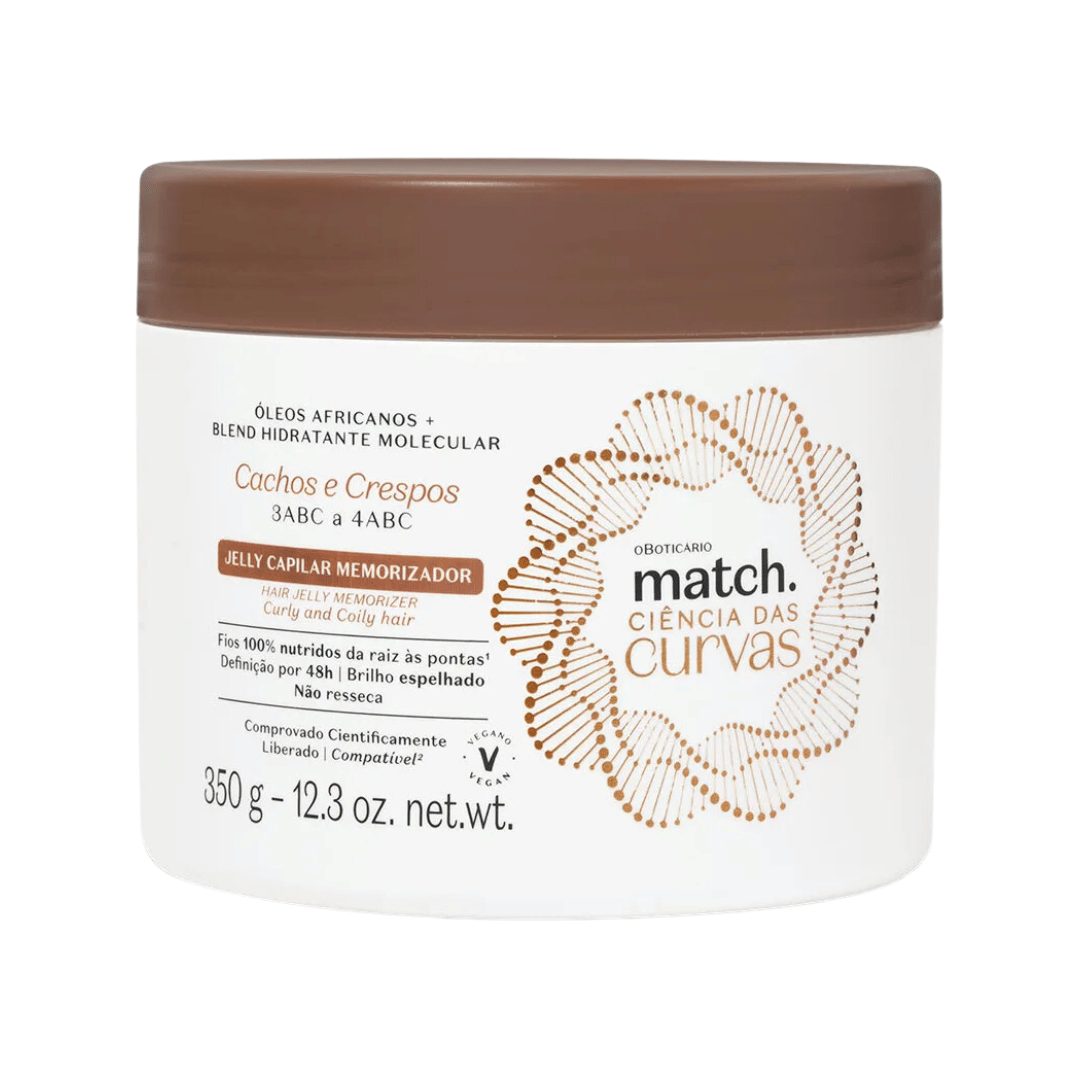 Finalizador Jelly Capilar Memorizador Match Ciência das Curvas 350g