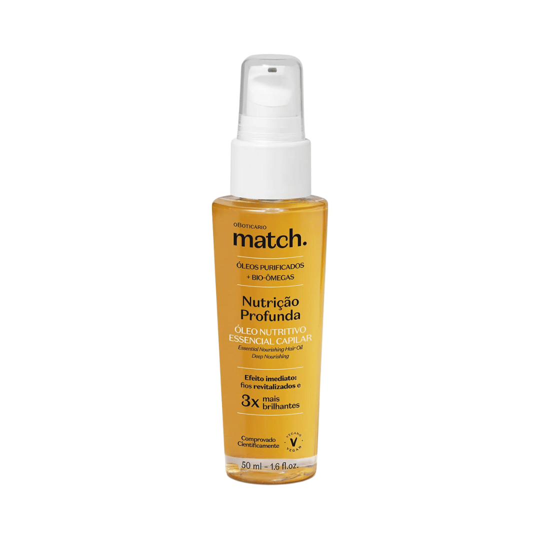 Óleo Nutritivo Essencial Capilar Match Nutrição Profunda 50ml