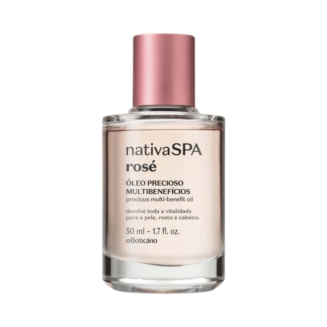 Óleo Precioso Multibenefícios para Pele e Cabelo Nativa SPA Rosé 50ml