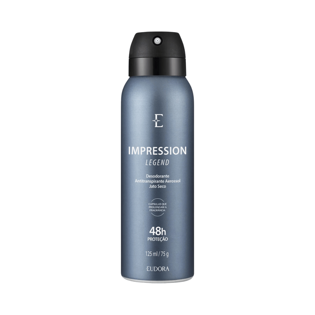 Desodorante Antitranspirante Aerossol Impression Legend 125ml/75g