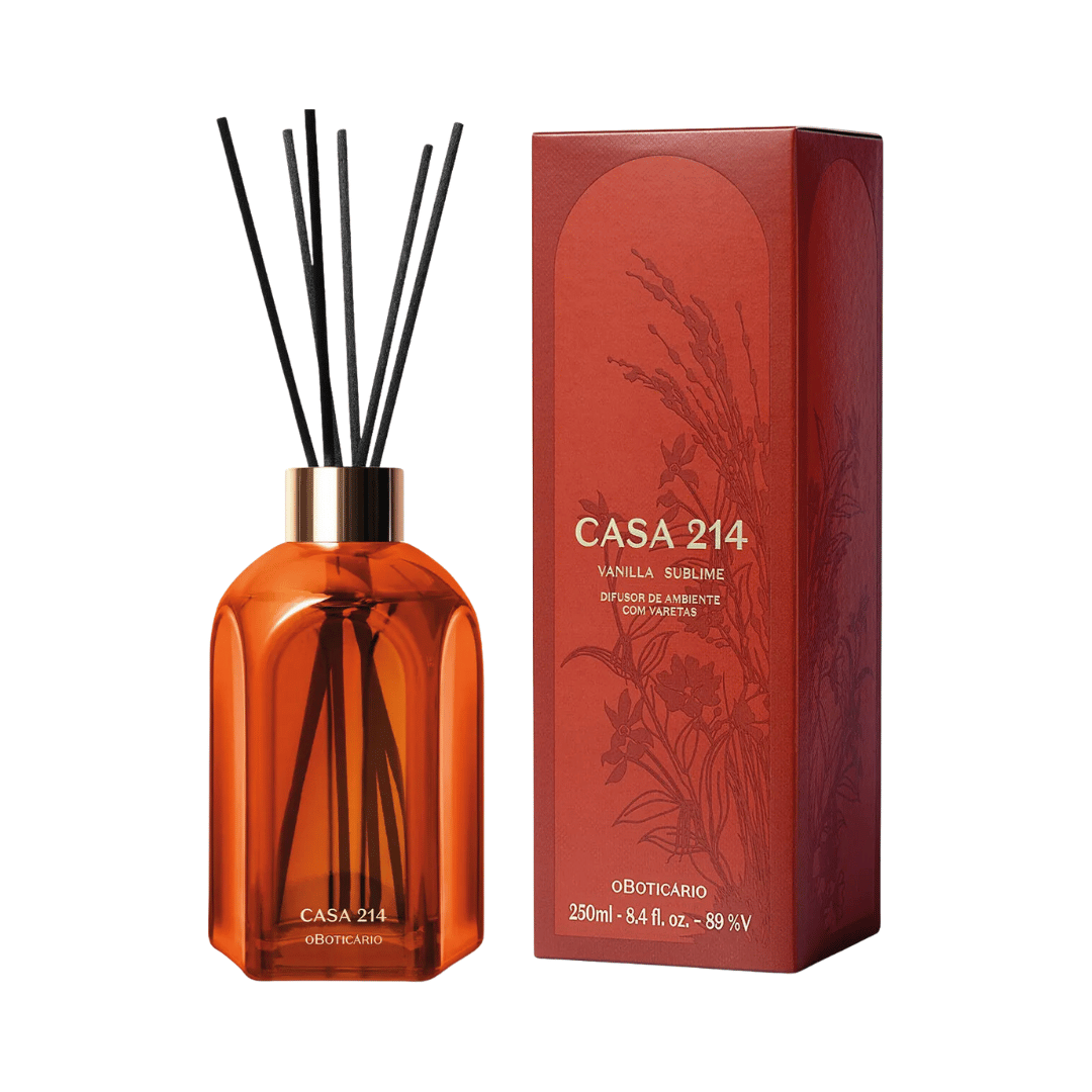 Difusor de Ambiente com Varetas Casa 214 Vanilla Sublime 250ml