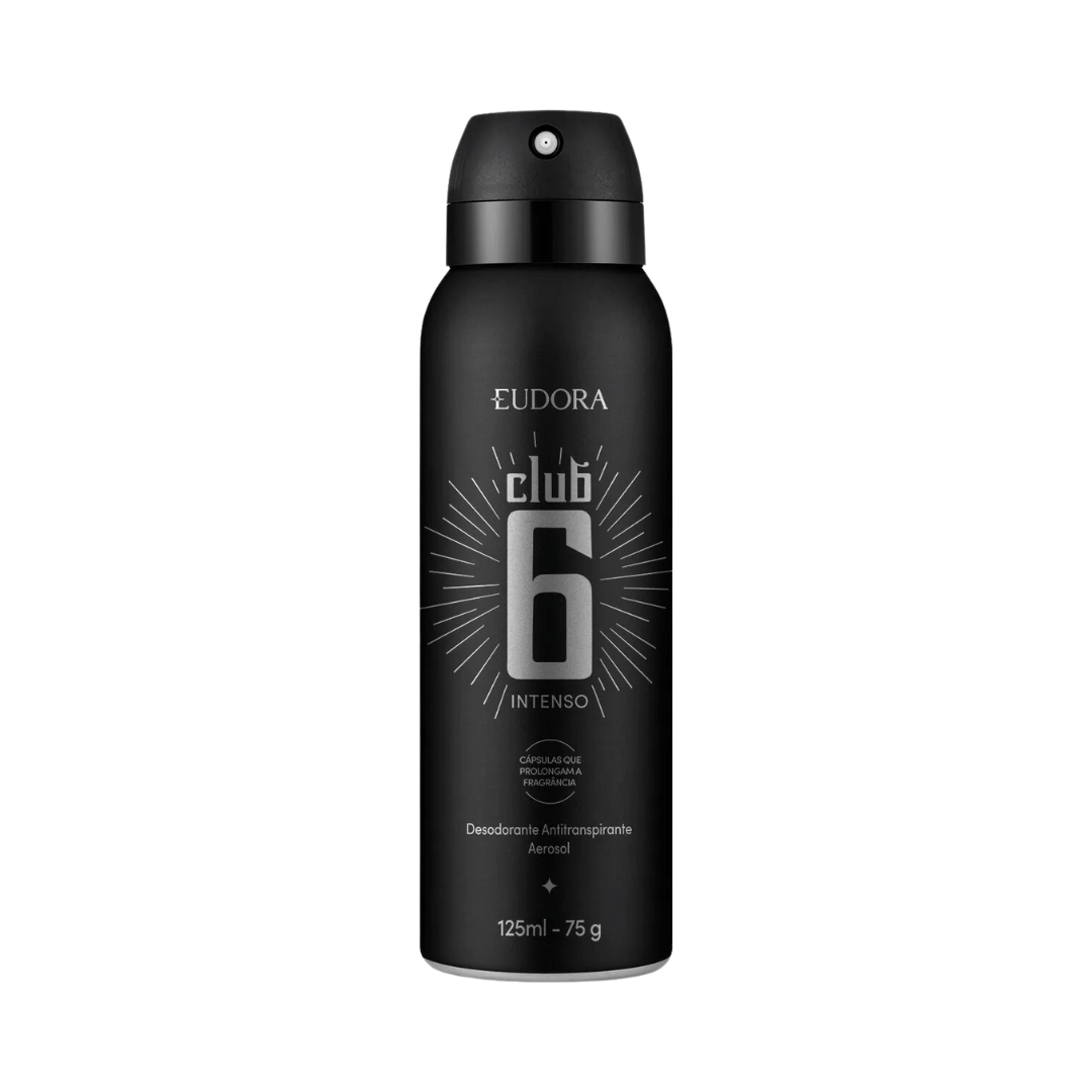 Desodorante Antitranspirante Club 6 Intenso 125ml/75g