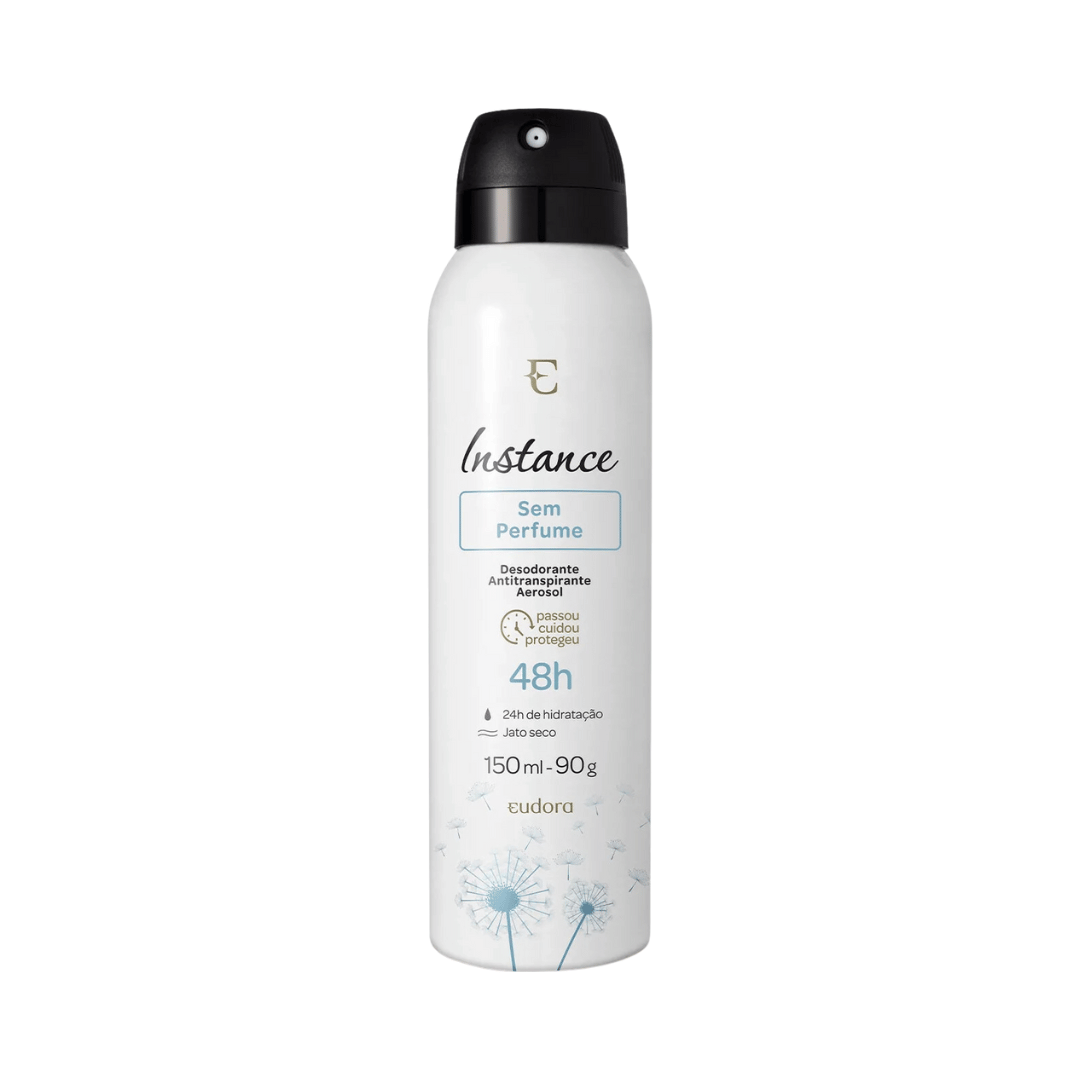 Desodorante Antitranspirante Aerossol Sem Cheiro Instance 150ml/90g