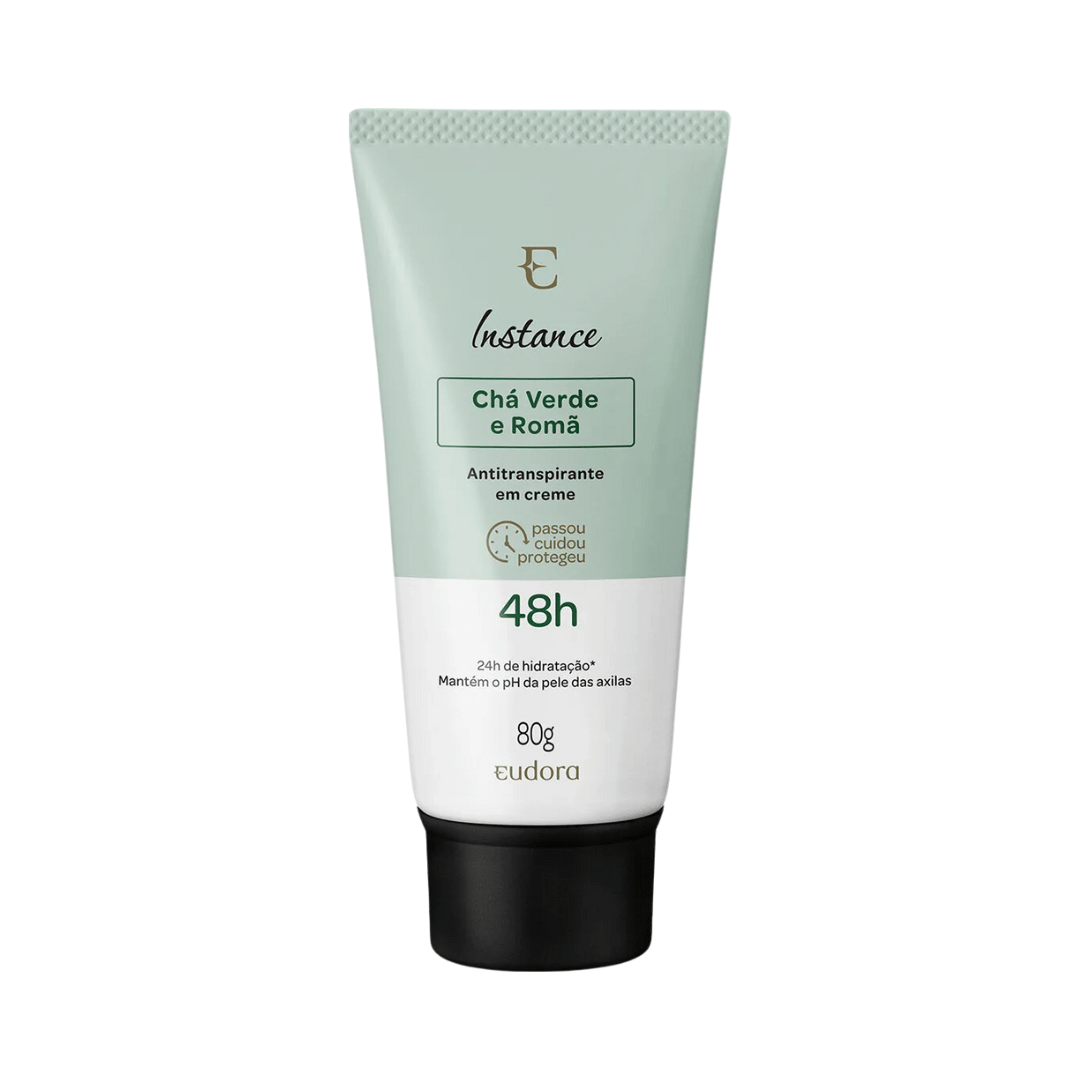 Instance Desodorante Antitranspirante Creme Chá Verde e Romã 80g