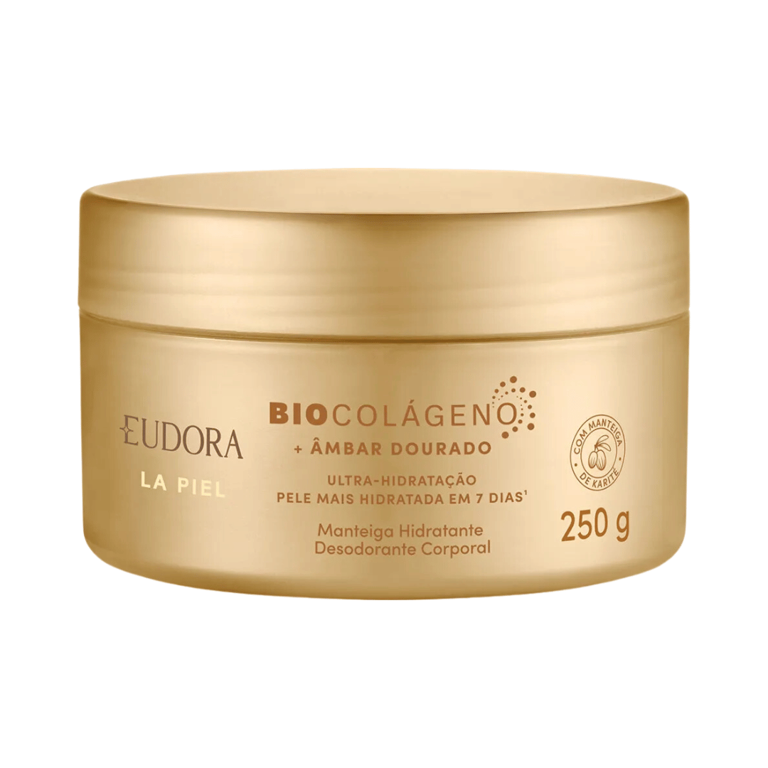 Manteiga Hidratante Desodorante Corporal La Piel Âmbar Dourado 250g