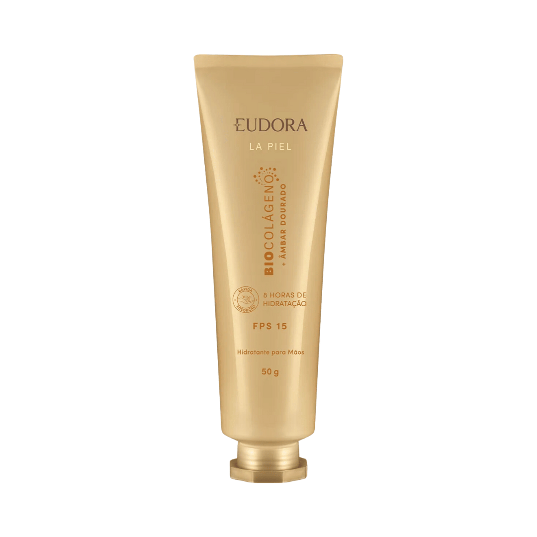Creme Hidratante para Mãos FPS 15 La Piel Âmbar Dourado 50g