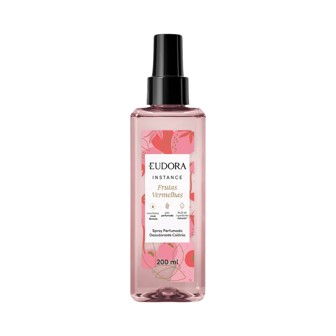 Spray Perfumado Desodorante Colônia Instance Frutas Vermelhas 200ml