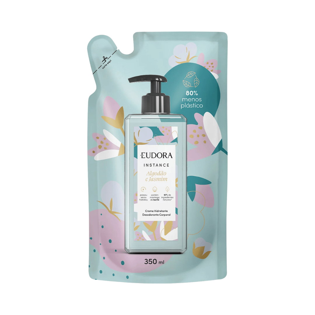 Creme Hidratante Desodorante Corporal Instance Algodão e Jasmim 400ml