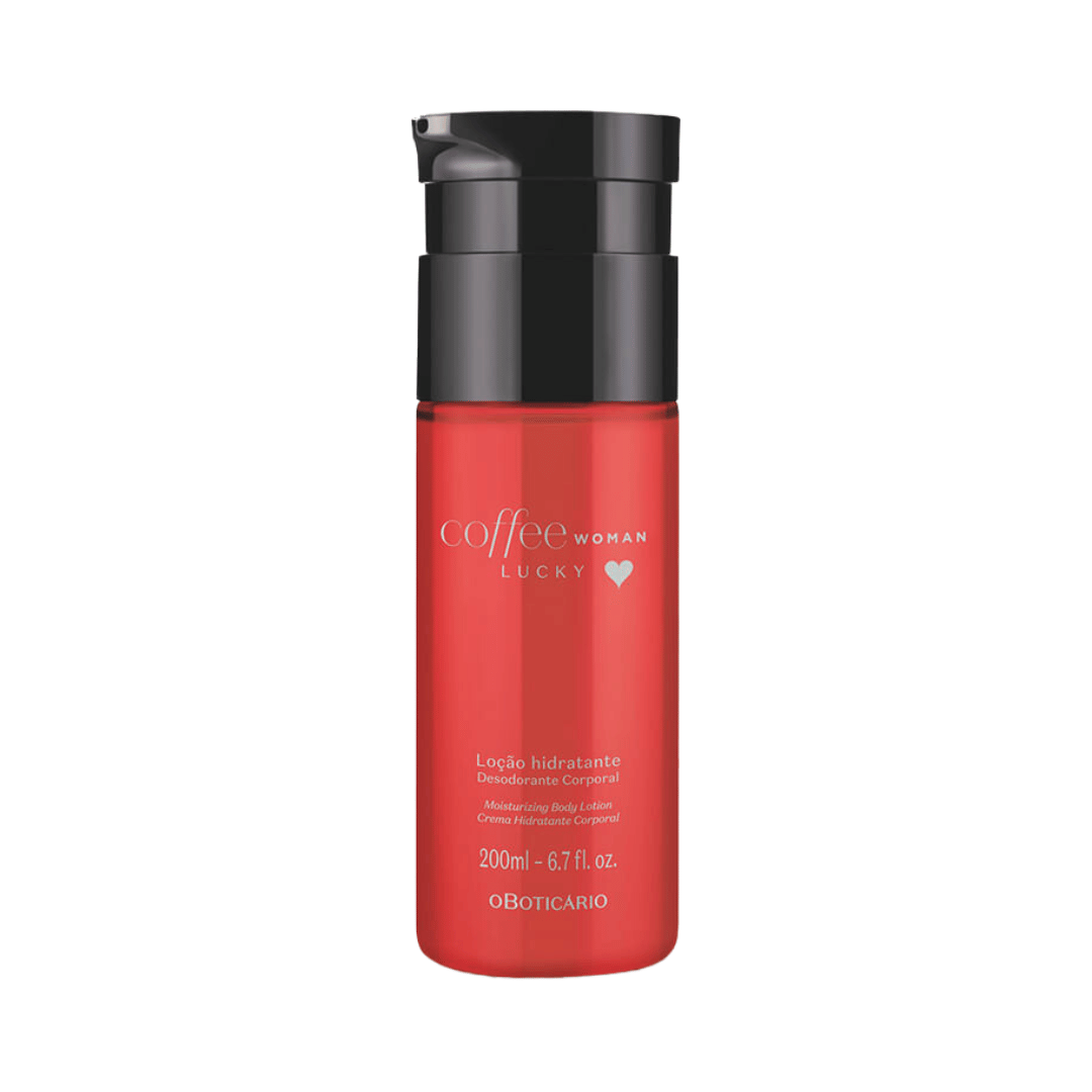Loção Hidratante Desodorante Corporal Coffee Woman Lucky 200ml
