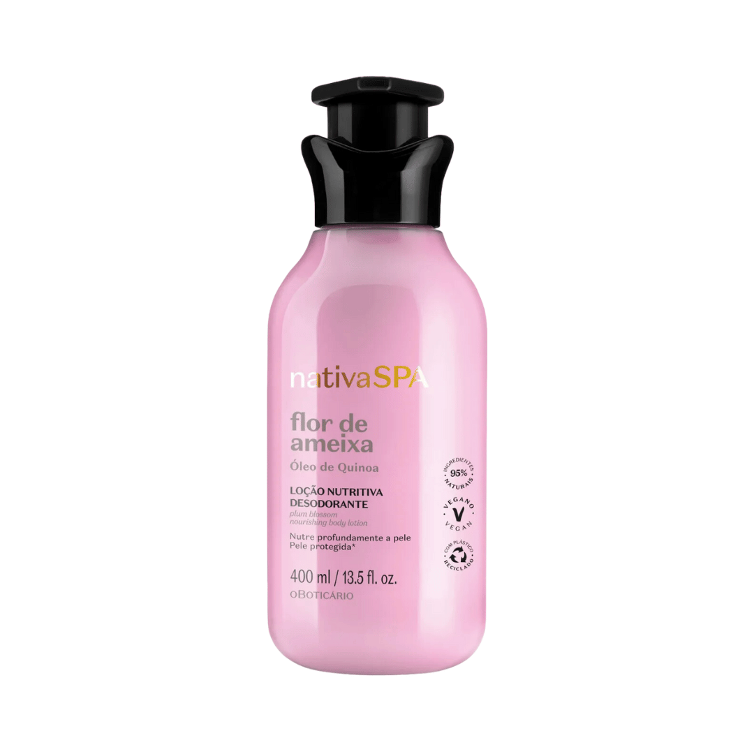 Loção Hidratante Desodorante Corporal Nativa Spa Flor de Ameixa 400ml