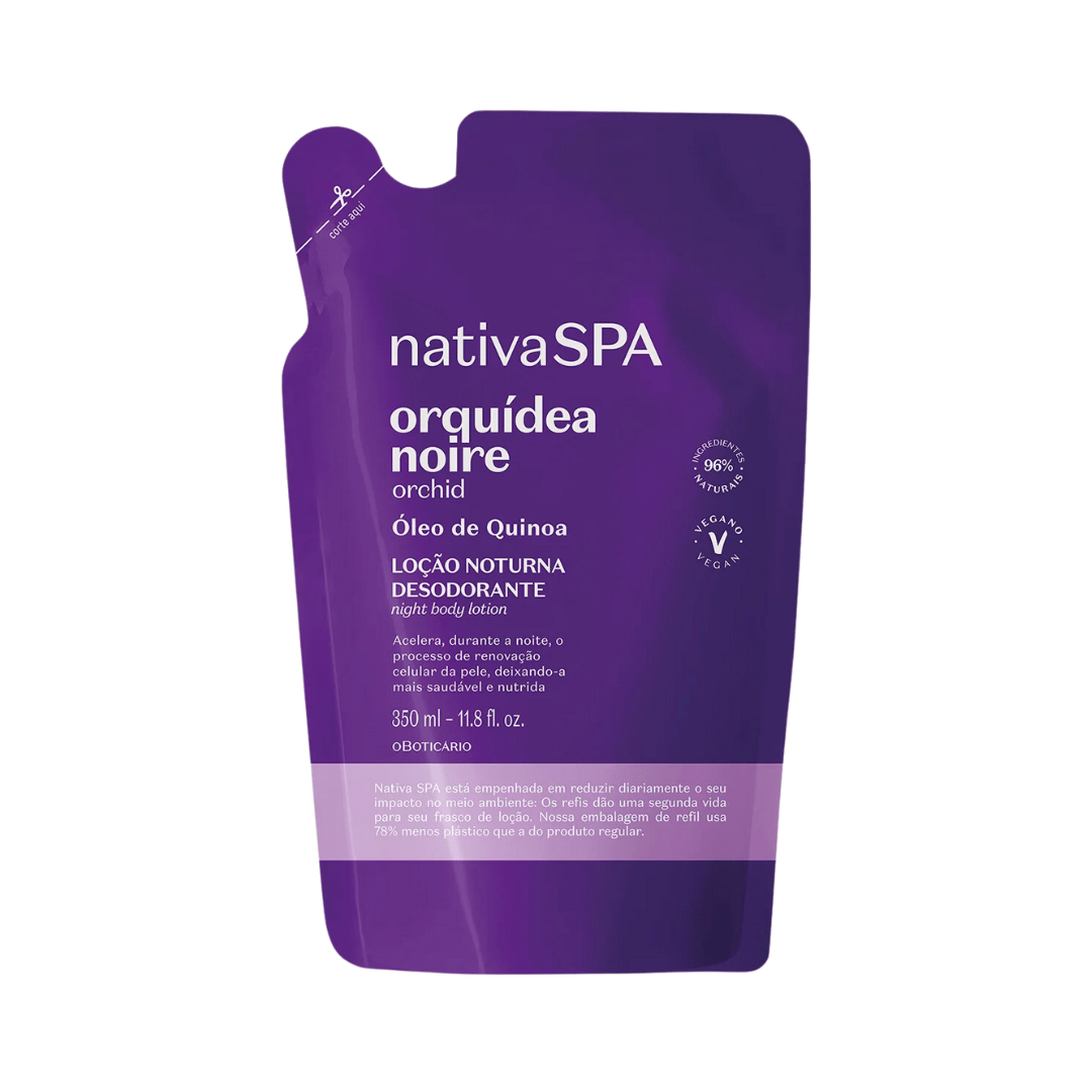 Refil Loção Noturna Desodorante Corporal Nativa SPA Orquídea Noire 350ml
