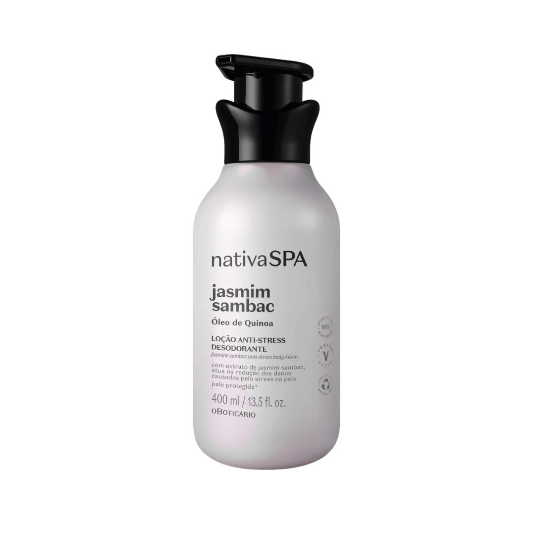 Loção Hidratante Desodorante Corporal Anti-stress Nativa SPA Jasmim Sambac 400ml