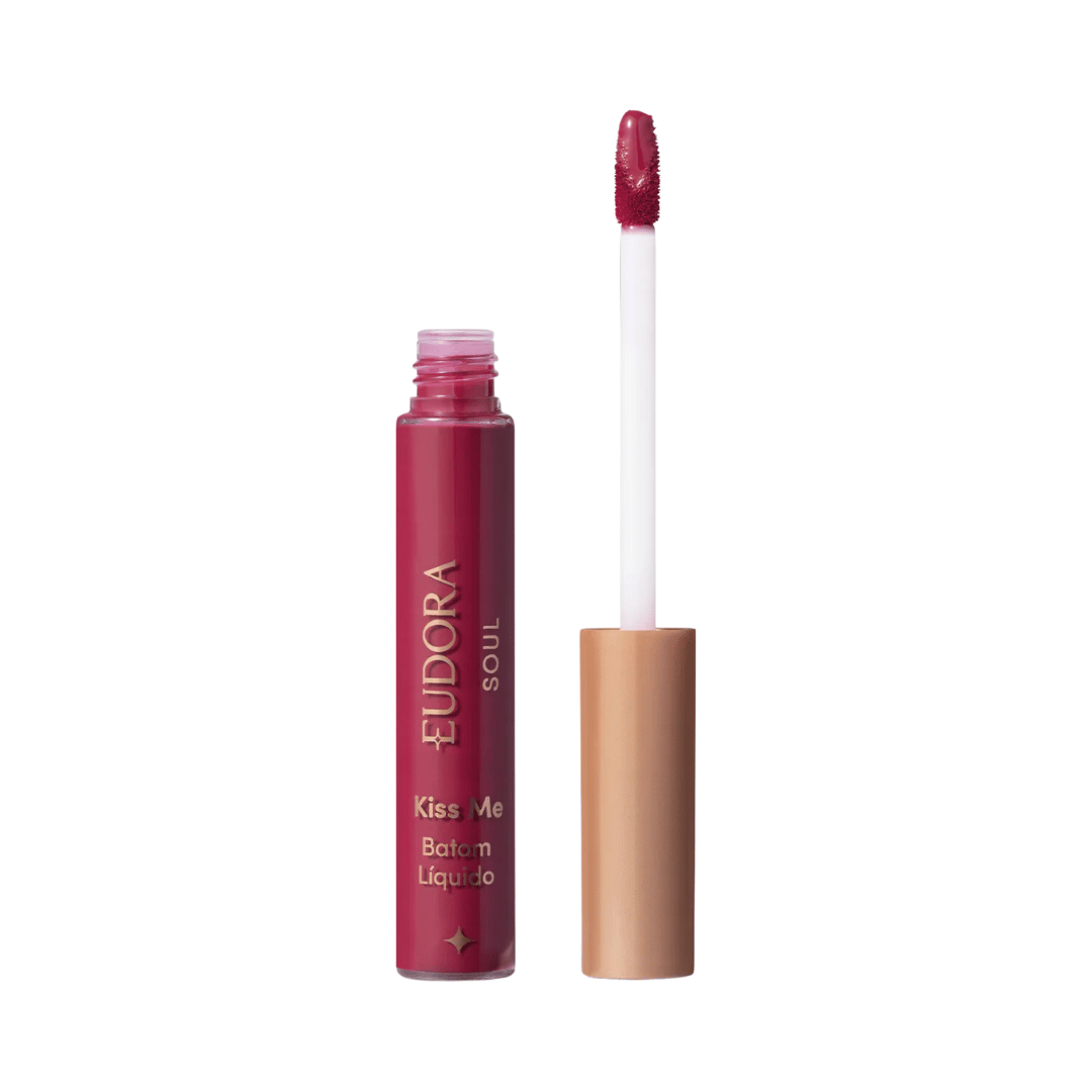 Batom Líquido Rosa Paris Soul Kiss Me Semi Matte