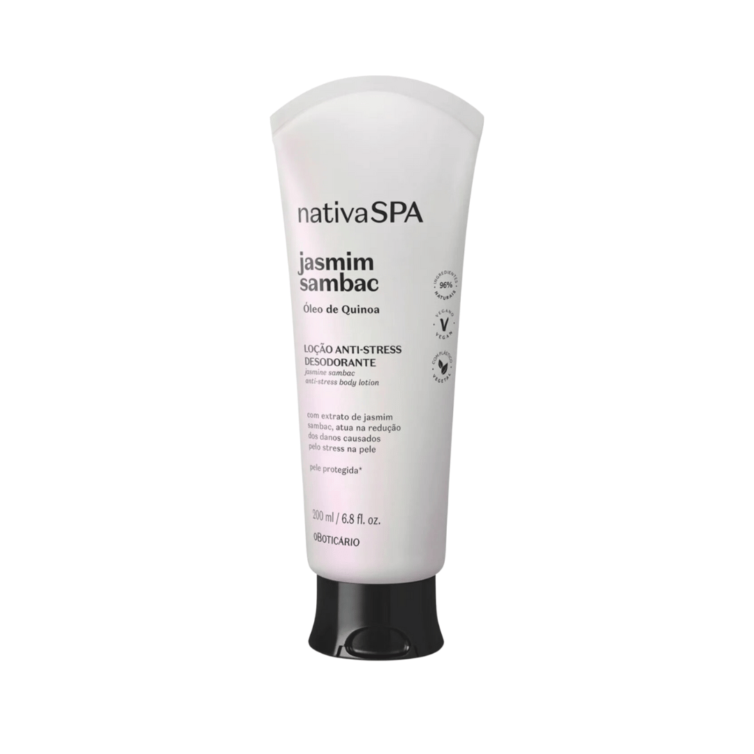 Loção Hidratante Desodorante Corporal Anti-stress Nativa SPA Jasmim Sambac 200ml