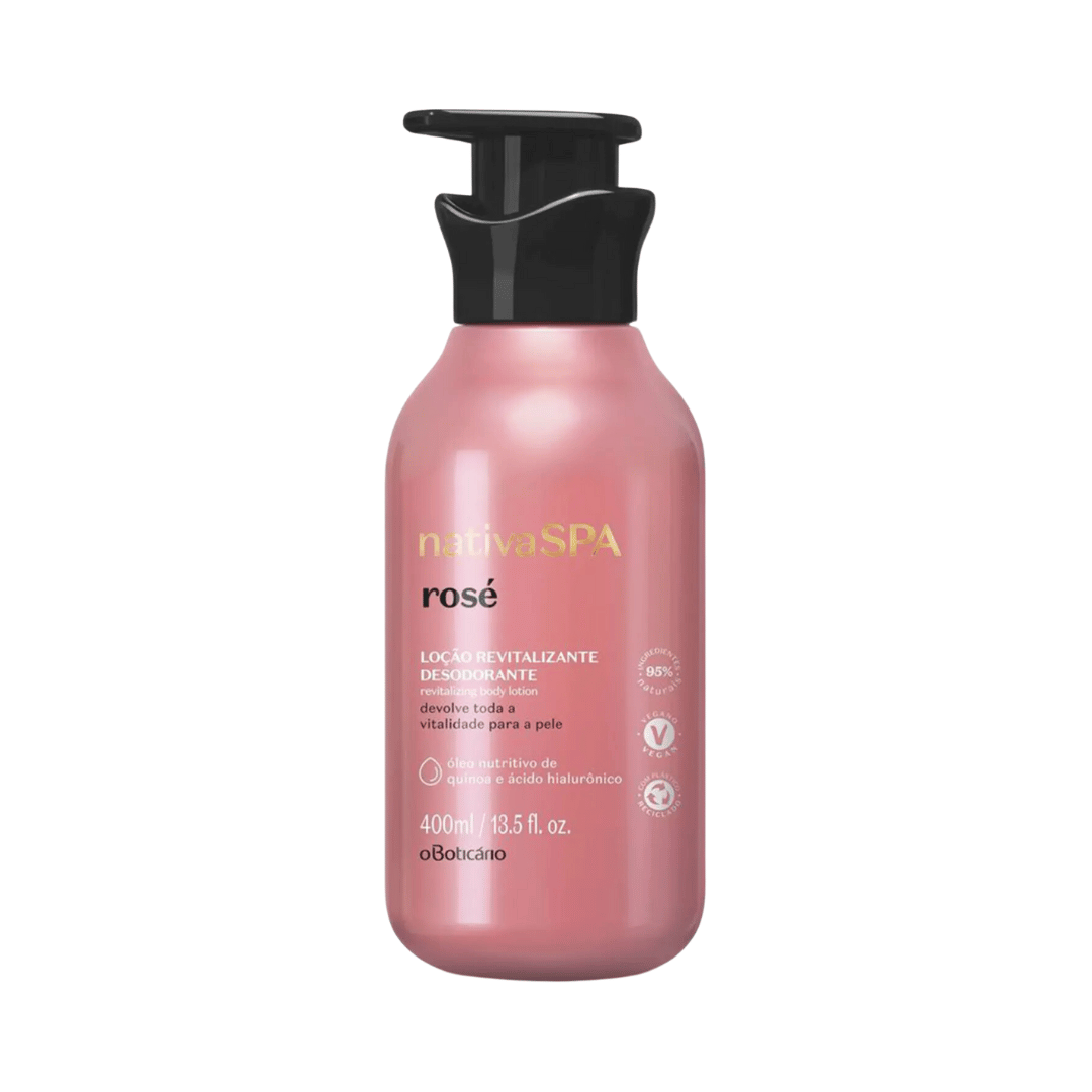 Loção Revitalizante Desodorante Corporal Nativa Spa Rosé 400 ml