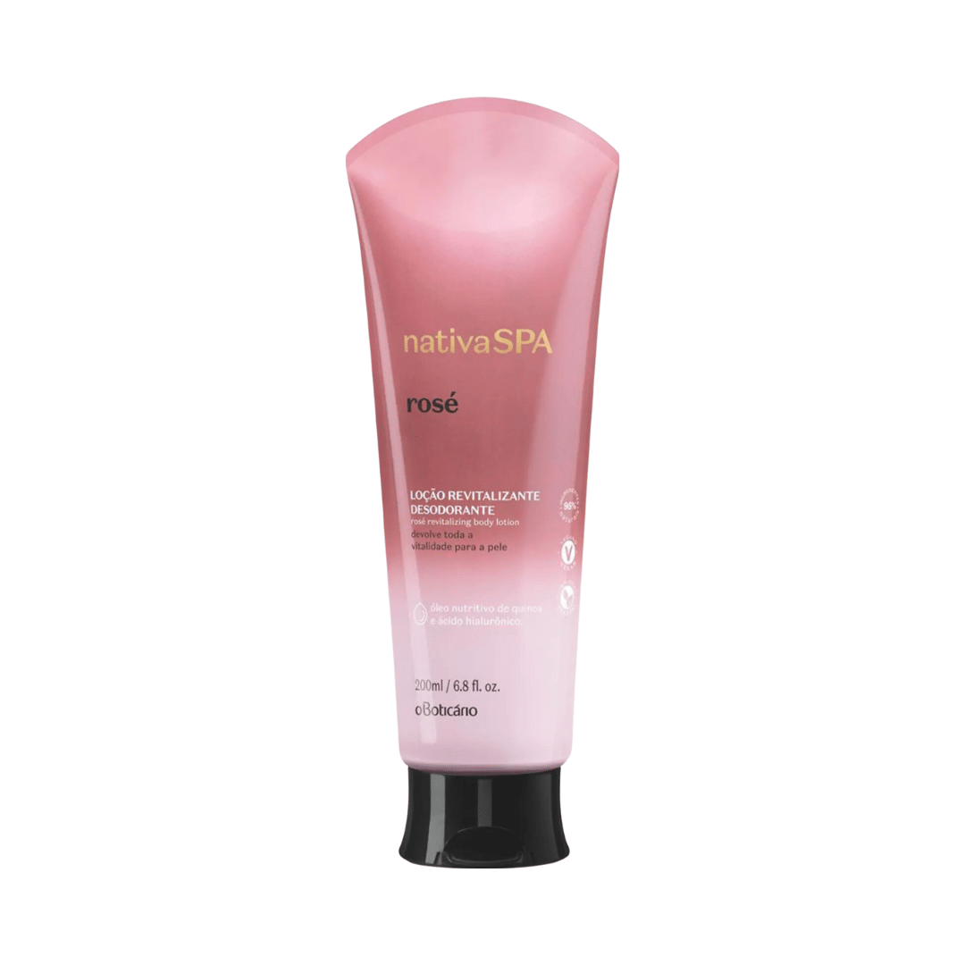 Loção Revitalizante Desodorante Corporal Nativa Spa Rosé 200ml