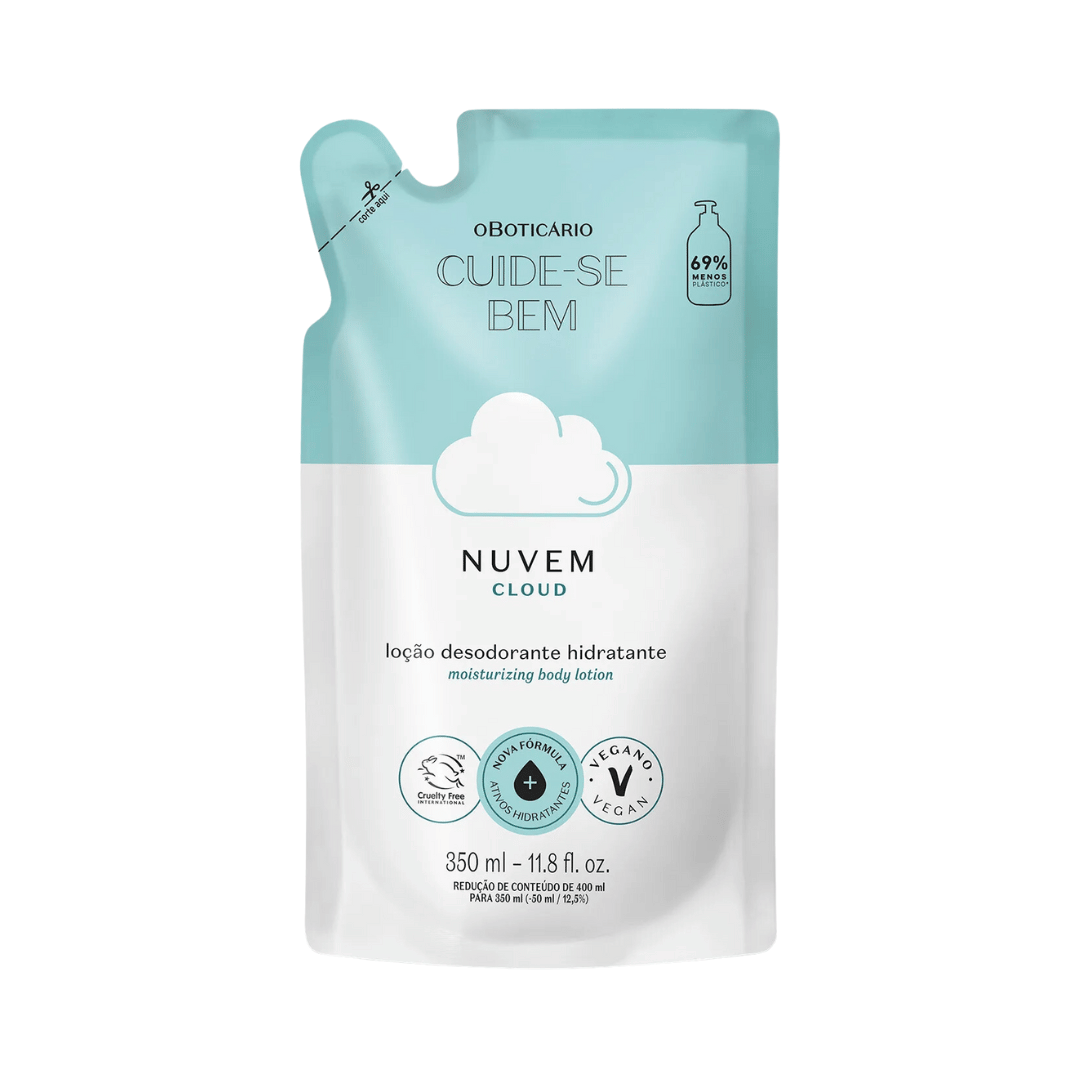Refil Loção Desodorante Hidratante Cuide-se Bem Nuvem 350ml