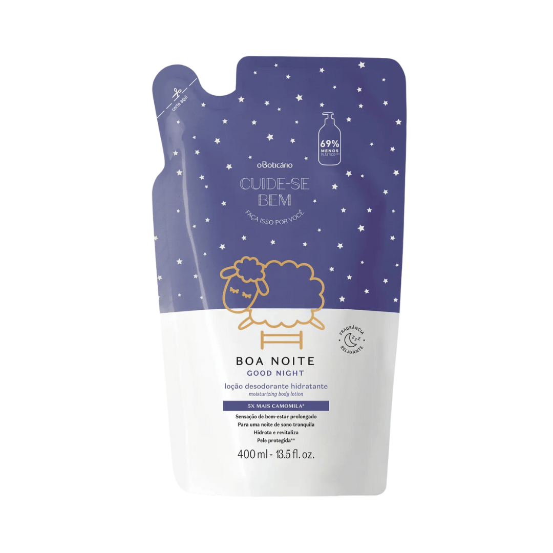 Refil Loção Desodorante Hidratante Cuide-se Bem Boa Noite 350ml