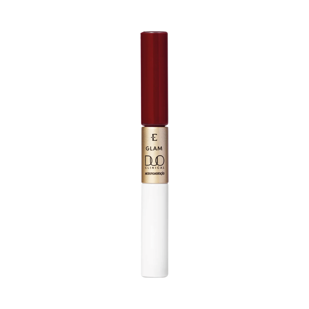 Batom Líquido Vermelho Imprescindível Eudora Glam Duo Clinical Micropigmentação