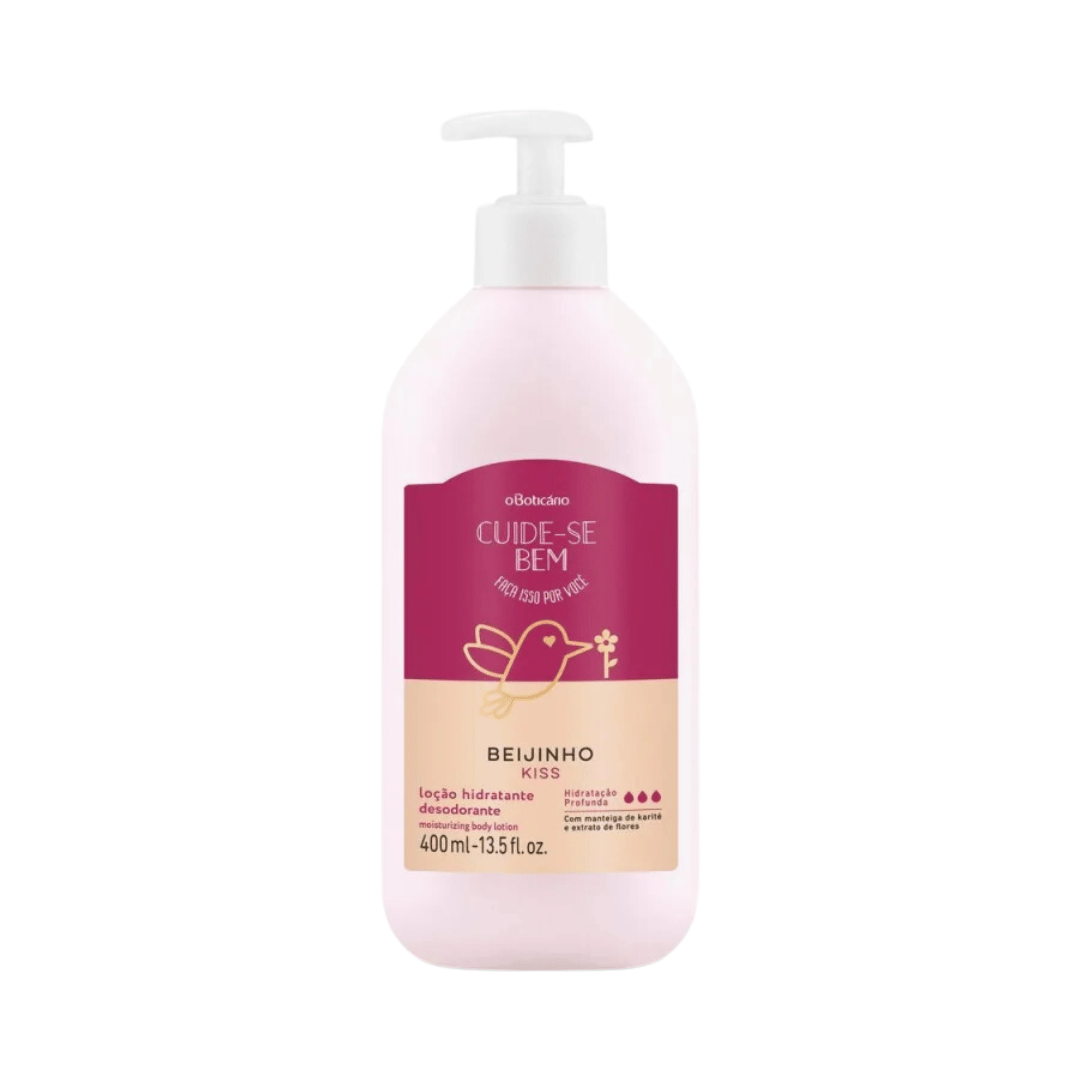 Loção Desodorante Hidratante Corporal Cuide-se Bem Beijinho 400ml