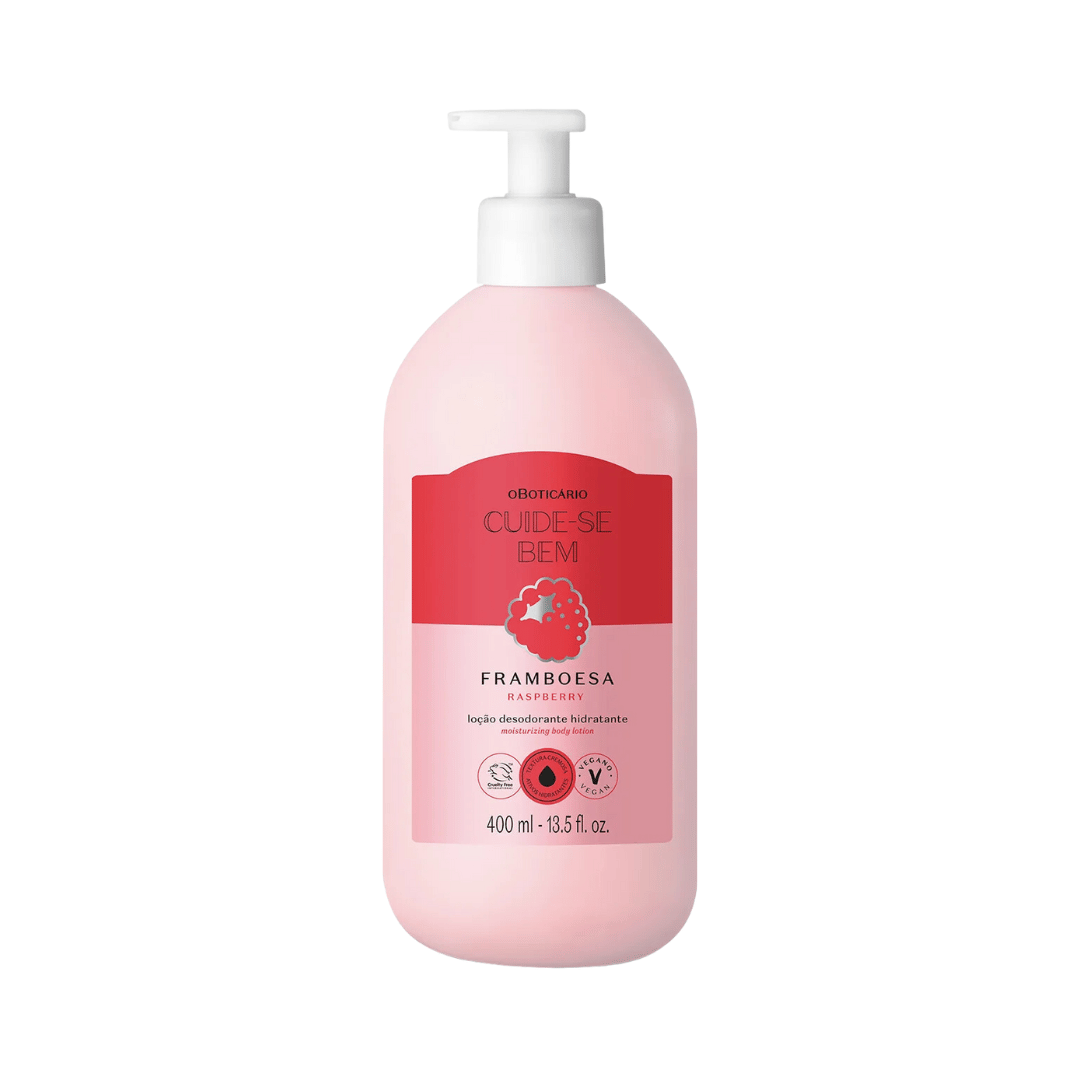 Loção Desodorante Hidratante Cuide-se Bem Feira Framboesa 400ml