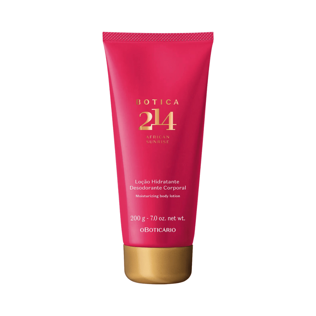 Loção Hidratante Desodorante Corporal Feminino Botica 214 African Sunrise 200g