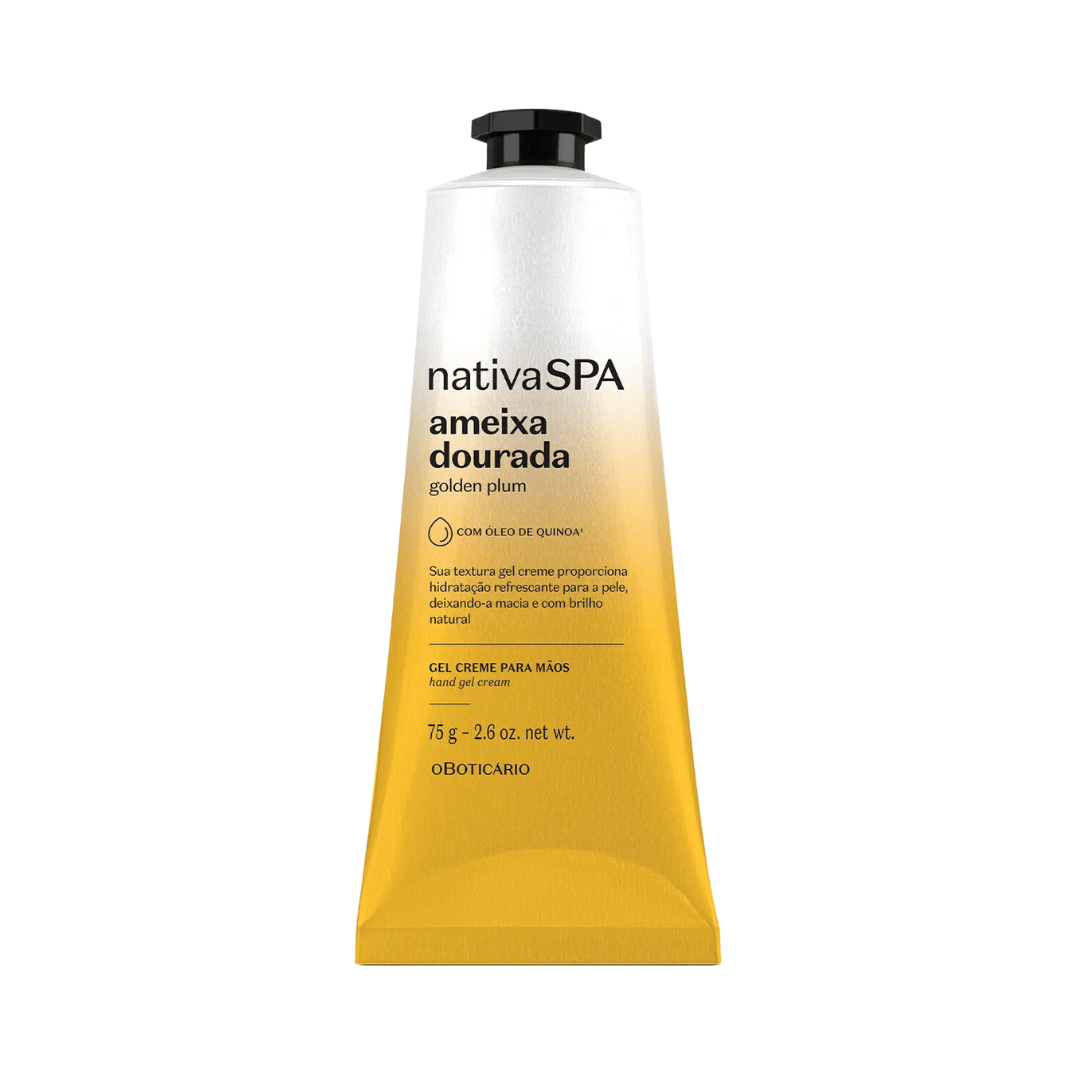 Gel Creme Para as Mãos Nativa Spa Ameixa Dourada 75g