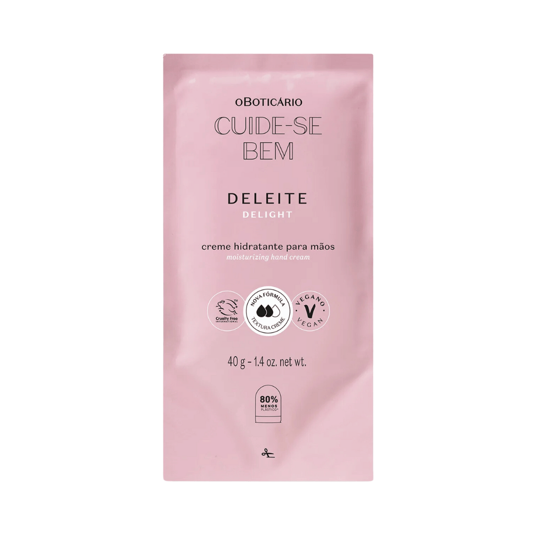 Refil Creme Hidratante para Mãos Cuide-se Bem Deleite 40g